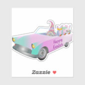 カラフルなハッピーイースターグノーメカーバンニー シール (シート)