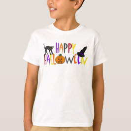 カラフルなハッピーハローウィン Tシャツ