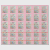 カラフルなハッピーバースデーのギフトの包装紙 ラッピングペーパー (フラット)