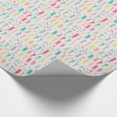 カラフルなハッピーバースデー ラッピングペーパー (角)