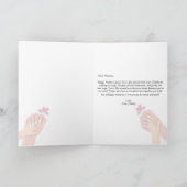 カラフルなハッピーマザーズデーグリーティングカード サンキューカード (内部)