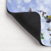 カラフルなハト マウスパッド (コーナー)