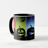 カラフルなハロウィンのカボチャ マグカップ (正面左)