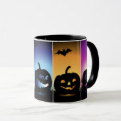 カラフルなハロウィンのカボチャ マグカップ (正面右)