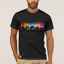 カラフルなハロウィンのカボチャ Tシャツ