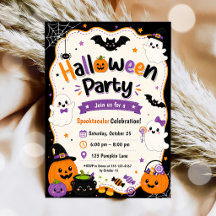 カラフルなハロウィンコスチュームとカクテルパーティー