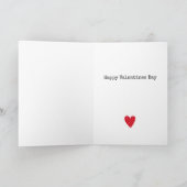 カラフルなハートで楽しいバレンタインデー！子供も大人も恋に夢中 カード (内部)