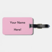 カラフルなハートのバレリーナの踊り ラゲッジタグ (裏面横)