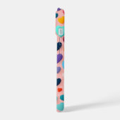 カラフルなハート柄 iPhone 15ケース (左側面)