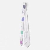 カラフルなハート ネクタイ (裏面)