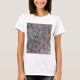 カラフルなハート Tシャツ
