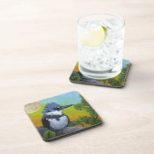 カラフルなハードプラスチック製コースター カワセミ 飲み物用 コースター (右側)
