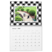 カラフルなバッファローの格子縞の写真 カレンダー (1月 2027)