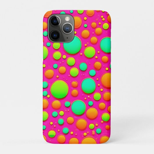 カラフルなバブルポップデザイン Case-Mate iPhoneケース (裏)