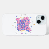カラフルなバブルレター名言 Case-Mate iPhoneケース (裏面 (横))