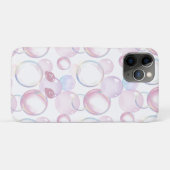 カラフルなバブル柄のカスタマイズ Case-Mate iPhoneケース (裏面(横))