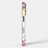 カラフルなバブル柄の白いオリジナルアイテム Case-Mate iPhoneケース (裏面 / 右)