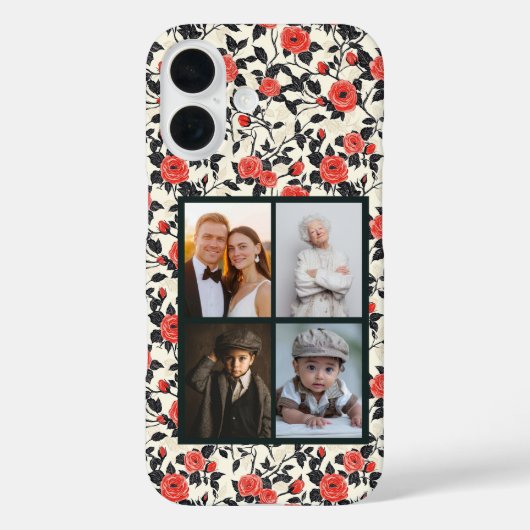カラフルなバラのカスタムiPhoneケース Case-Mate iPhoneケース (裏面)