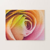 カラフルなバラの花びらの閉めて下さい ジグソーパズル (横)