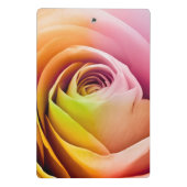 カラフルなバラの花びらの閉めて下さい ミニクリップボード (裏面)