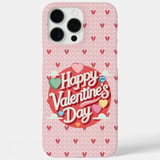 カラフルなバレンタインデーのハート Case-Mate iPhoneケース (裏面)