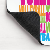 カラフルなバレーボール マウスパッド (コーナー)