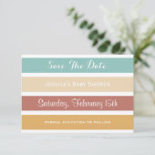 カラフルなパステルのストライプは日付を救います セーブザデート (スタンド正面)