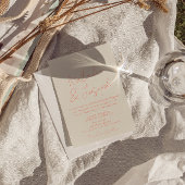 カラフルなパステルカラーの手書きのファンタジーな結婚式のQRコード 招待状