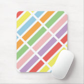 カラフルなパステルカラー マウスパッド (マウス)