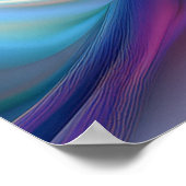 カラフルなパステルシルク ポスター (角)