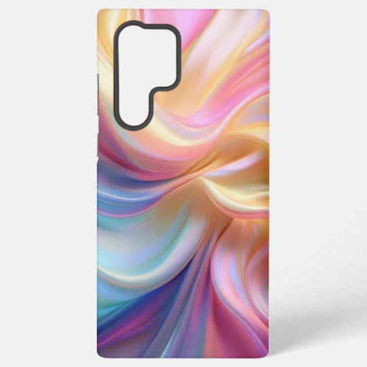 カラフルなパステルシルク SAMSUNG GALAXYケース (裏面)