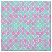 カラフルなパステル調の人魚のスケール ファブリック (見本)