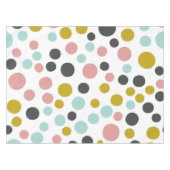 カラフルなパステル調の水玉模様|のテーブルクロス テーブルクロス (正面(横))