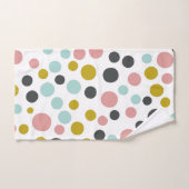 カラフルなパステル調の水玉模様|タオルセット バスタオルセット (ハンドタオル)