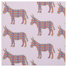 カラフルなパターンのBurro ファブリック