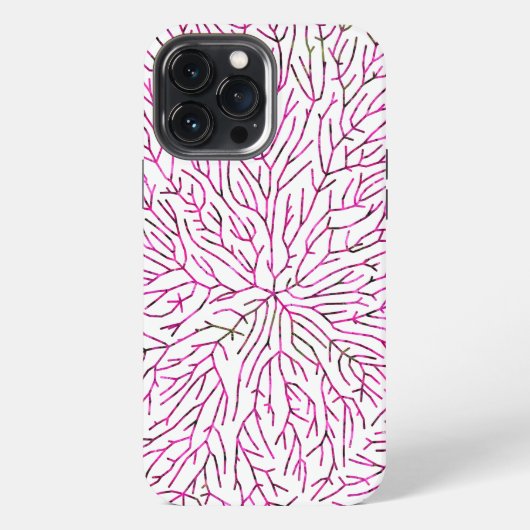 カラフルなパターンアート iPhoneケース (裏面)