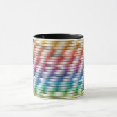 カラフルなパターンコーヒー・マグ マグカップ (中央)