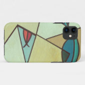 カラフルなパターン平和愛パーティーの運命デジタル Case-Mate iPhoneケース (裏面(横))