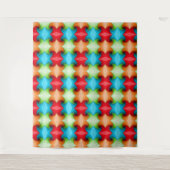 カラフルなパターン タペストリー (正面)