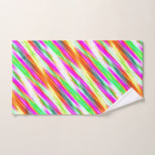 カラフルなパターン バスタオルセット (ハンドタオル)