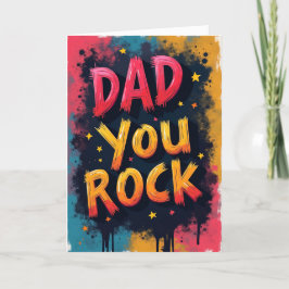 カラフルなパパ　あなた最高！　父の日　ビビッド シーズンカード