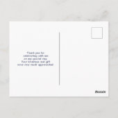 カラフルなパリのマカロン柄の誕生日お礼 ポストカード (裏面)