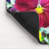 カラフルなパンジー マウスパッド (コーナー)