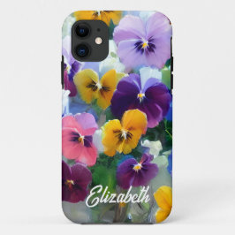カラフルなパンジー iPhone 11 ケース