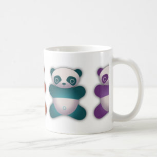 カラフルなパンダのコーヒー・マグ コーヒーマグカップ