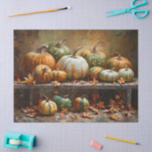 カラフルなパンプキン ヴィンテージ オイルペイント デコパージュ 薄葉紙 (クラフト)