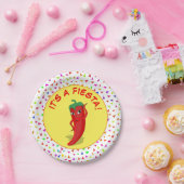 カラフルなパーティーのコンフェッティ柄 ペーパープレート (パーティー)