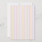 カラフルなパーティーの子供の誕生日パーティー 招待状 (裏面)