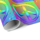 カラフルなヒッピーの平和包装紙 ラッピングペーパー (ロールコーナー)