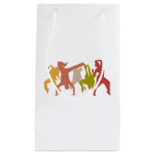 カラフルなヒップホップのダンサー スモールペーパーバッグ (正面)